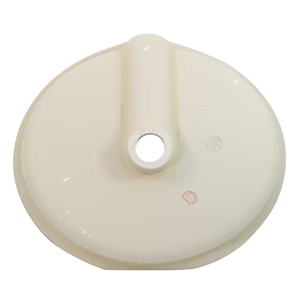 Nantucket Sinks Oval Undermount Ceramic Sink in White UM-16CW
