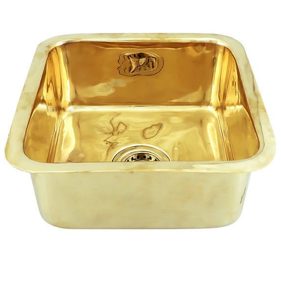 Nantucket Sinks 16" Bright Brass Bar Sink-DirectSinks