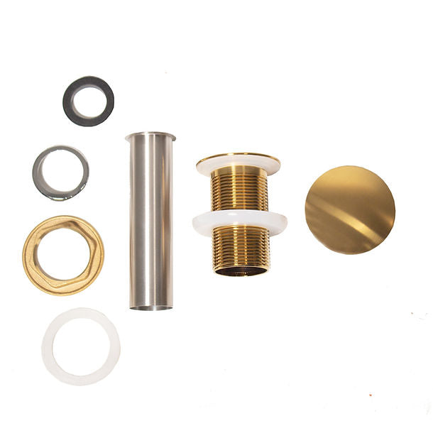 Pop Up Umbrella Bathroom Drain, Non Overflow-DirectSinks