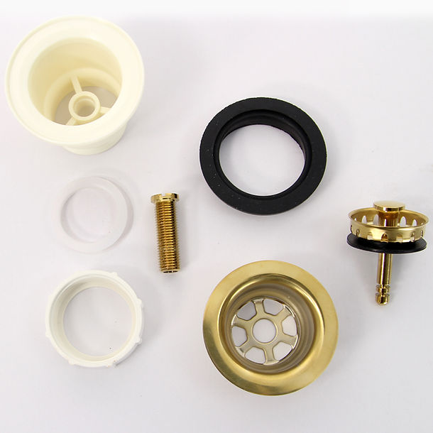 Nantucket Sinks 2 3/4" Bar Sink Drain in Unlacquered Brass-DirectSinks