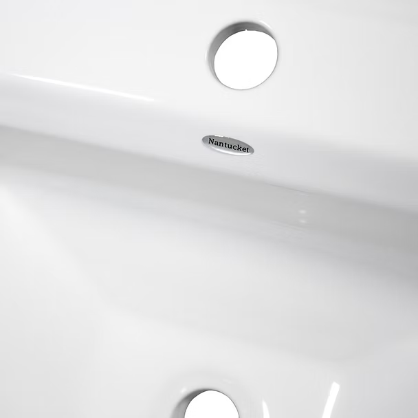 Nantucket Sinks 23"  Rectangular Drop-In Ceramic Vanity Sink