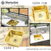 Nantucket Sinks 16" Bright Brass Bar Sink-DirectSinks