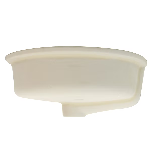 Nantucket Sinks Oval Undermount Ceramic Sink in White UM-16CW
