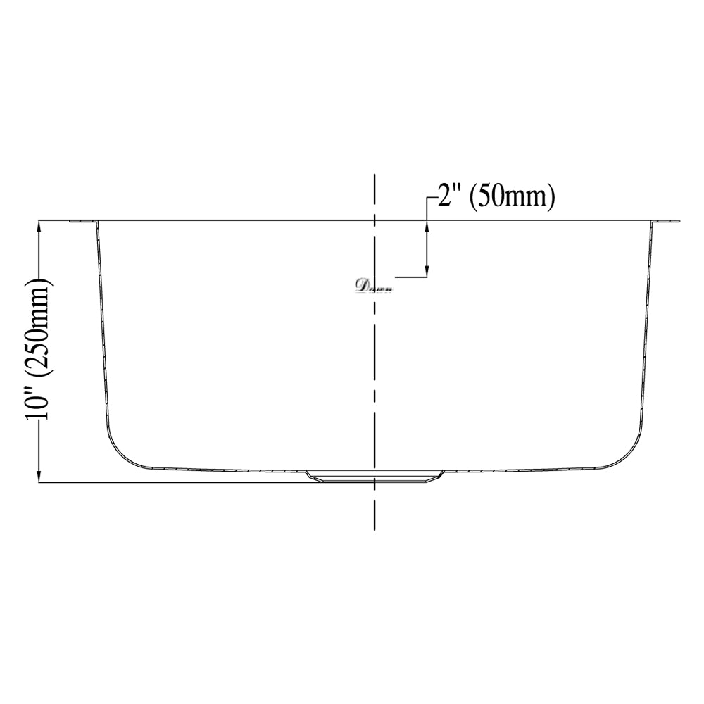 20" Single Bowl 16 Gauge Undermount Stainless Steel Kitchen Sink