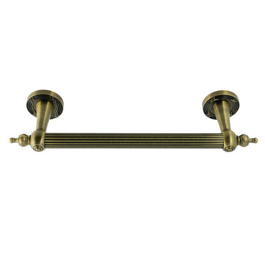 Templeton 12" Brass Decorative Grab Bar in Antique Brass  