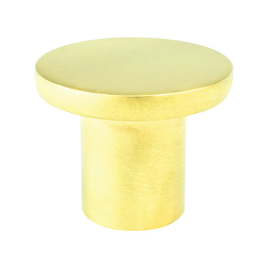 Berenson Disc Knob in Soft Gold