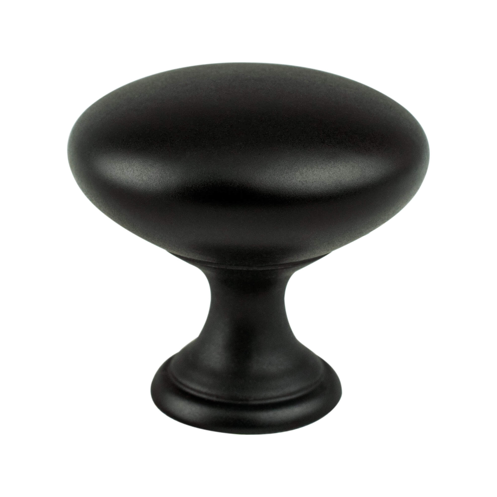 Berenson Traditional Advantage One Knob in Matte Black - Round