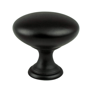 Berenson Traditional Advantage One Knob in Matte Black - Round