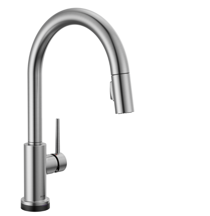 Delta Trinsic Single-Handle Pull-Down Kitchen Faucet with TouchO | Hands Free and Touch