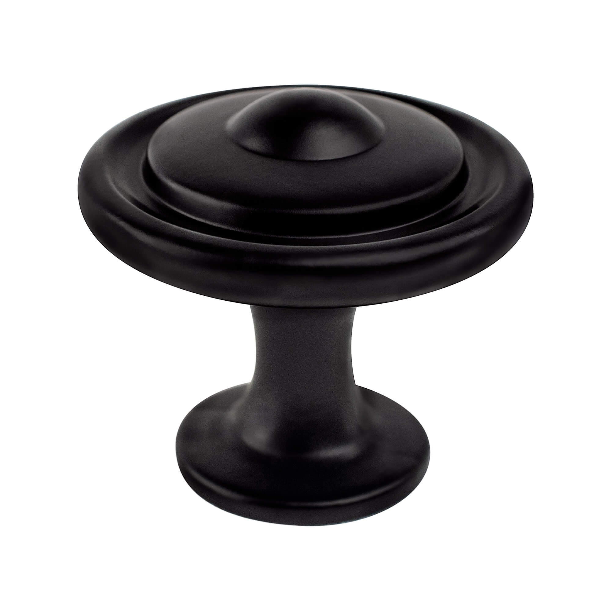 Berenson Traditional Advantage Three Knob in Matte Black