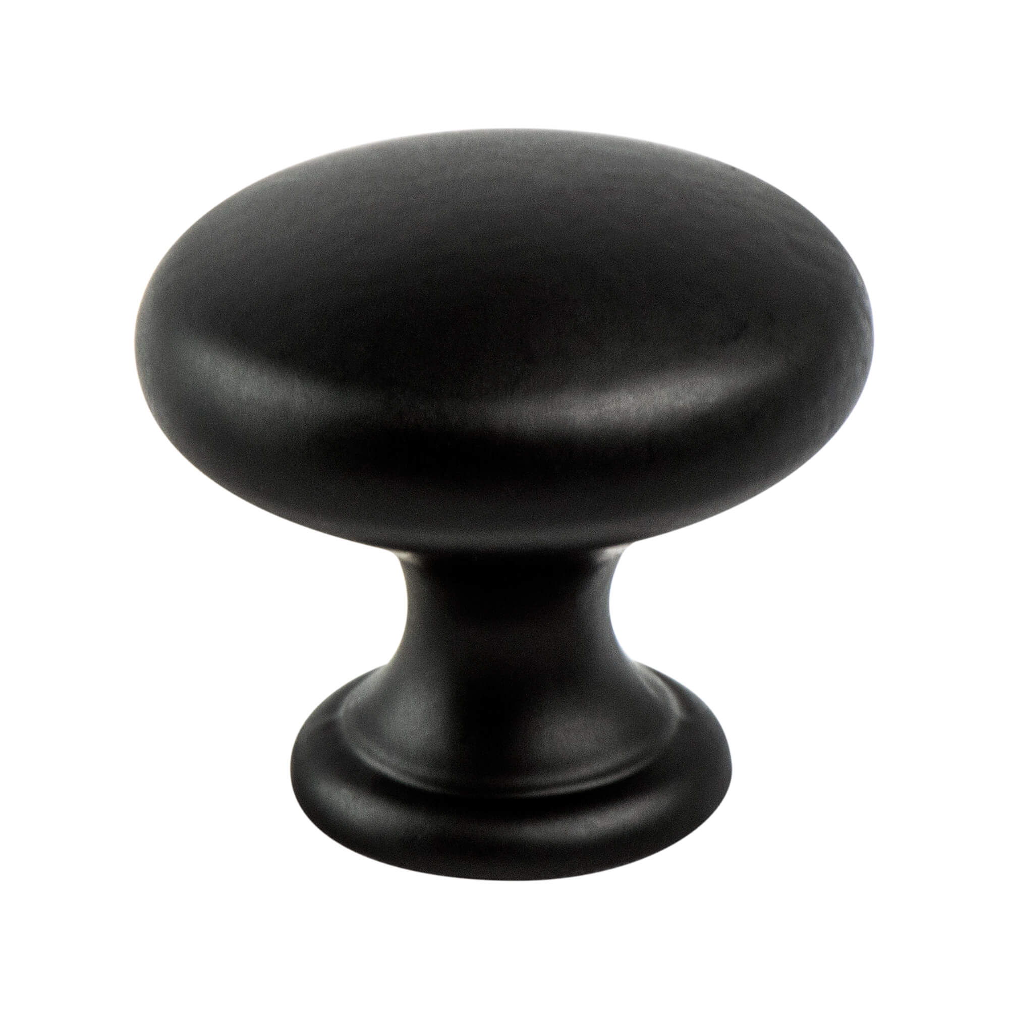 Berenson Contemporary Advantage Four Knob in Matte Black - Round