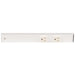 Slim Angle Under Cabinet Outlet Power Strip | White Finish-DirectSinks