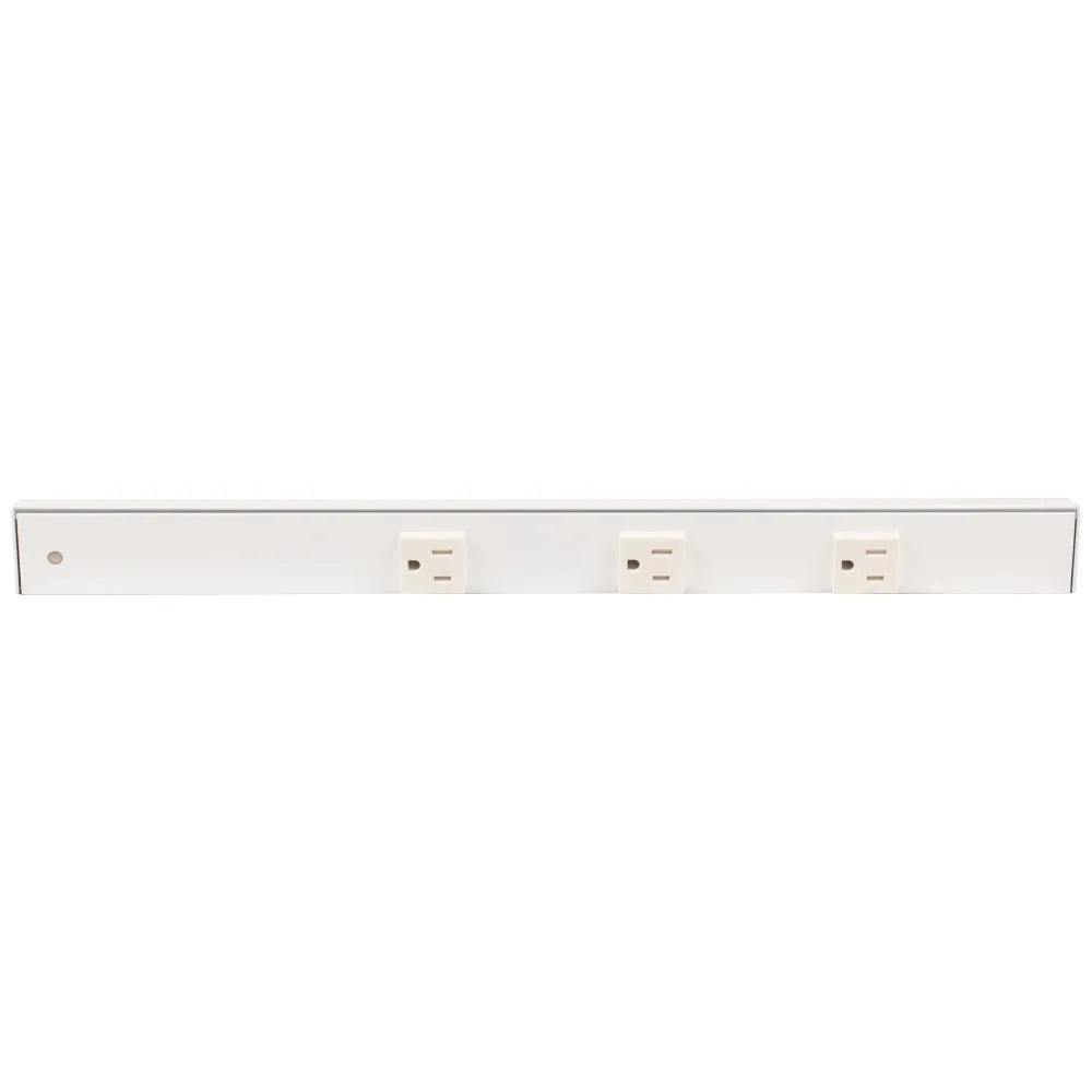 18" Slim Angle Under Cabinet Four Outlet Power Strip