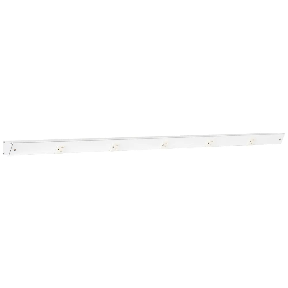 Slim Angle Under Cabinet Outlet Power Strip | White Finish-DirectSinks