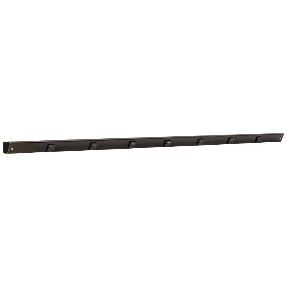 Slim Angle Under Cabinet Outlet Power Strip | Black Finish-DirectSinks