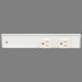 Slim Angle Under Cabinet Outlet Power Strip | White Finish-DirectSinks