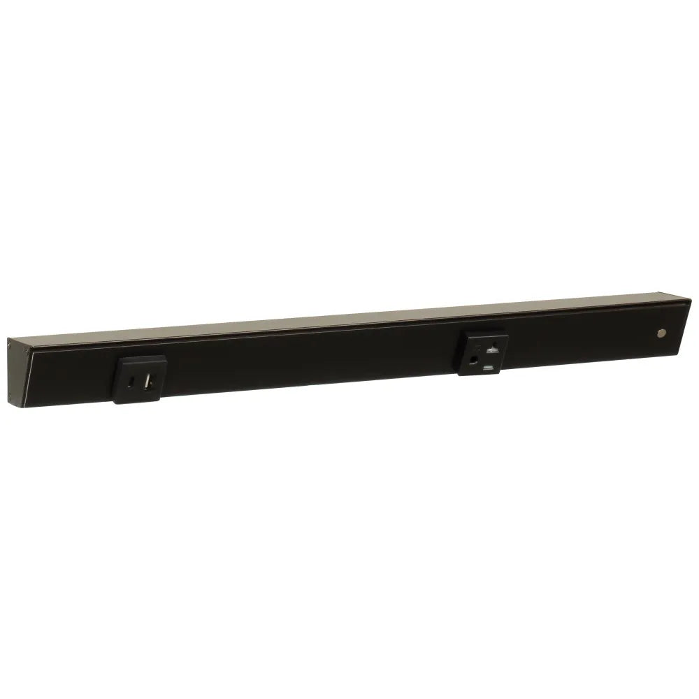 Under Cabinet Power Strip with USB Port & Outlets | Black Finish-DirectSinks