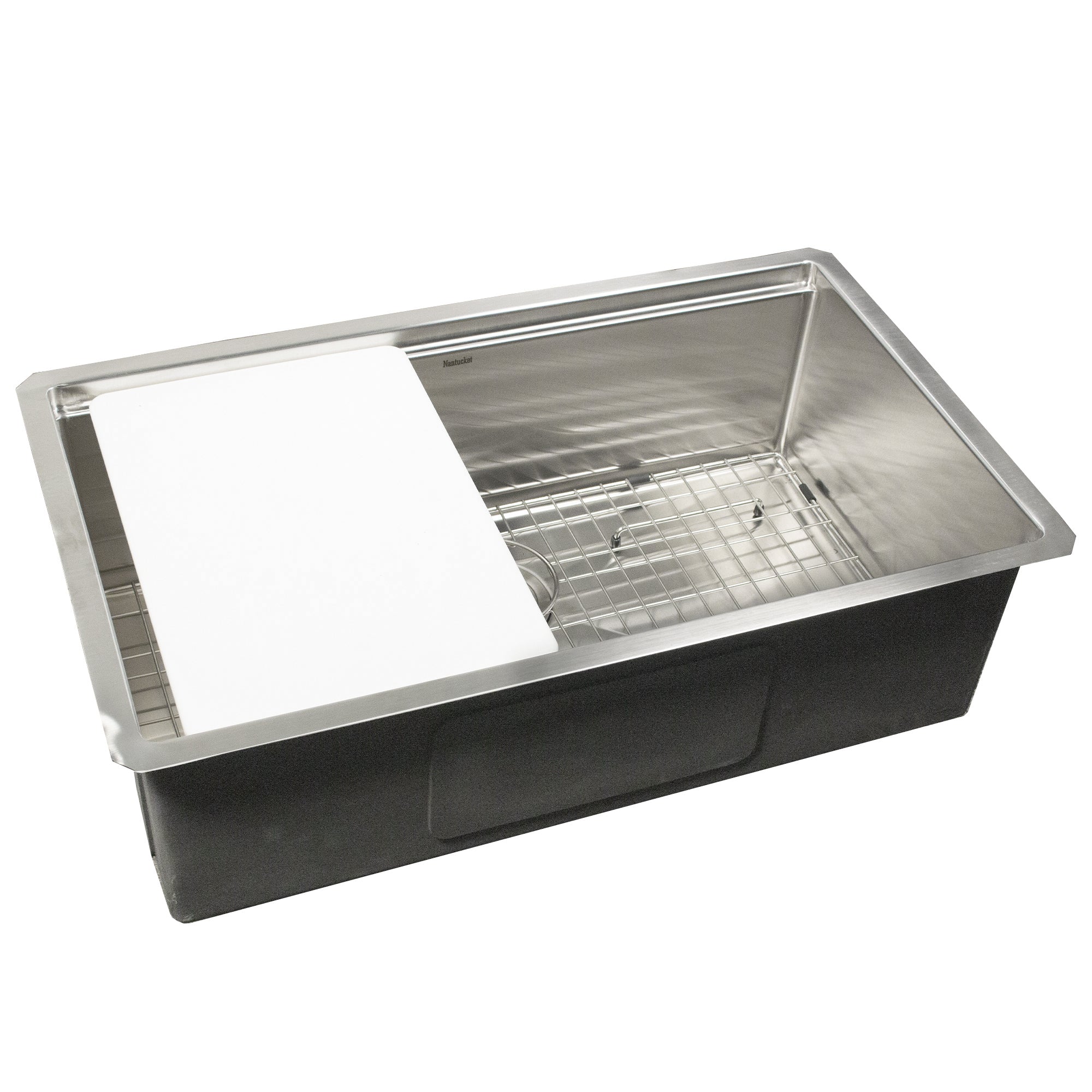 32" Marine-Grade Stainless Undermount Workstation Sink