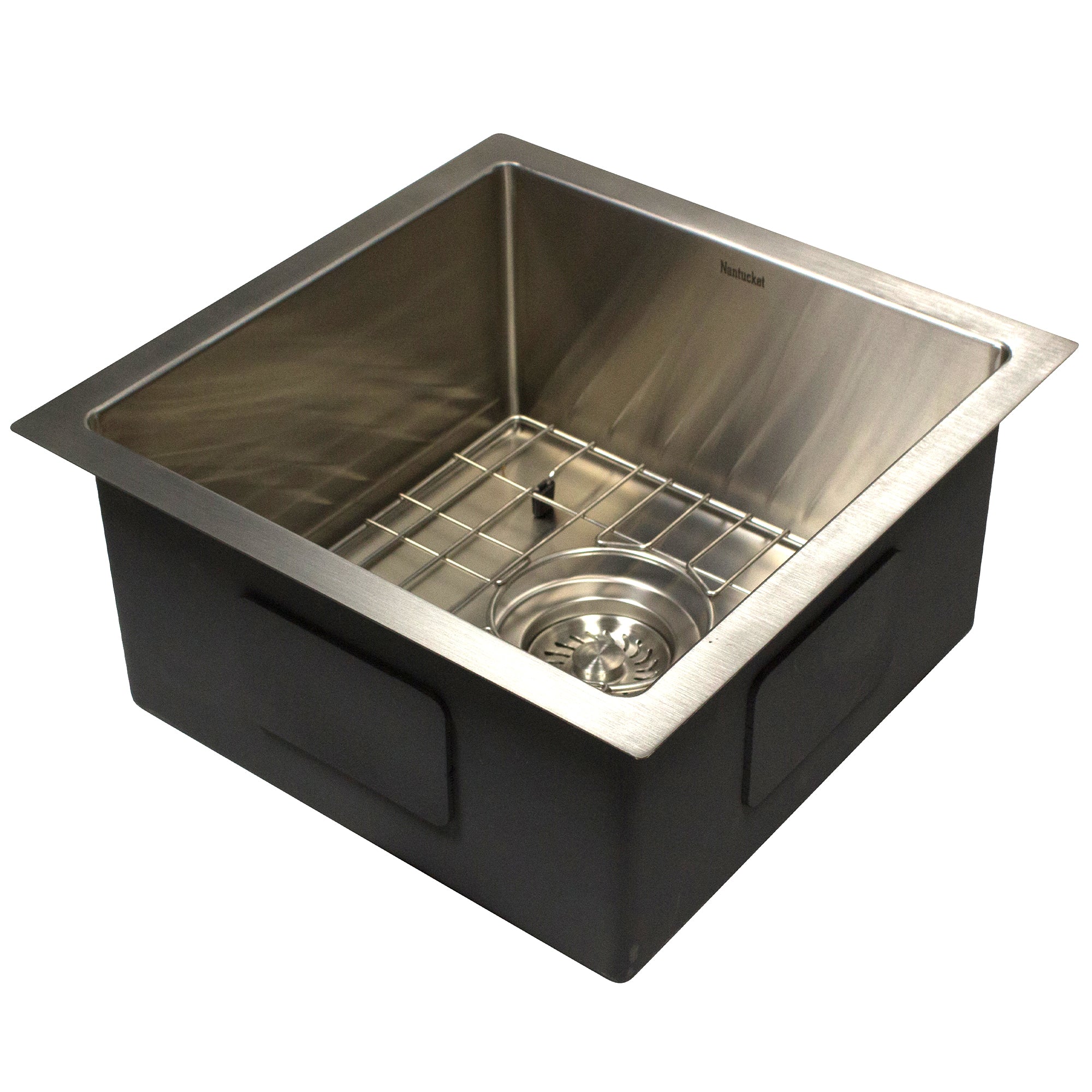 15" Square Marine-Grade Stainless Outdoor Undermount Prep Sink