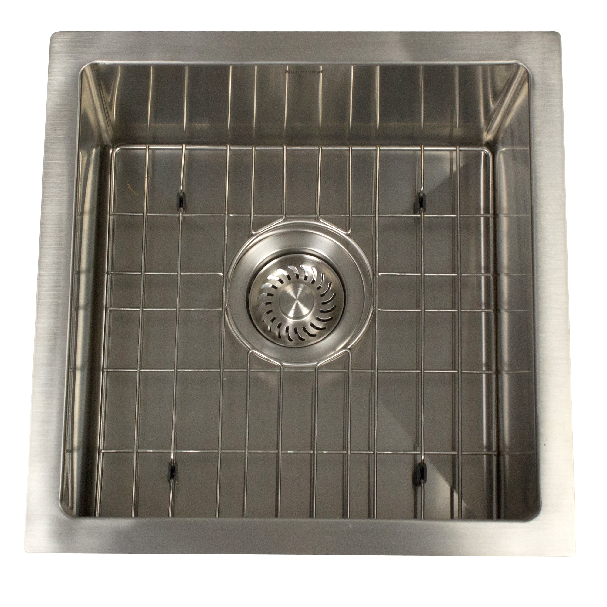 15" Square Marine-Grade Stainless Outdoor Undermount Prep Sink