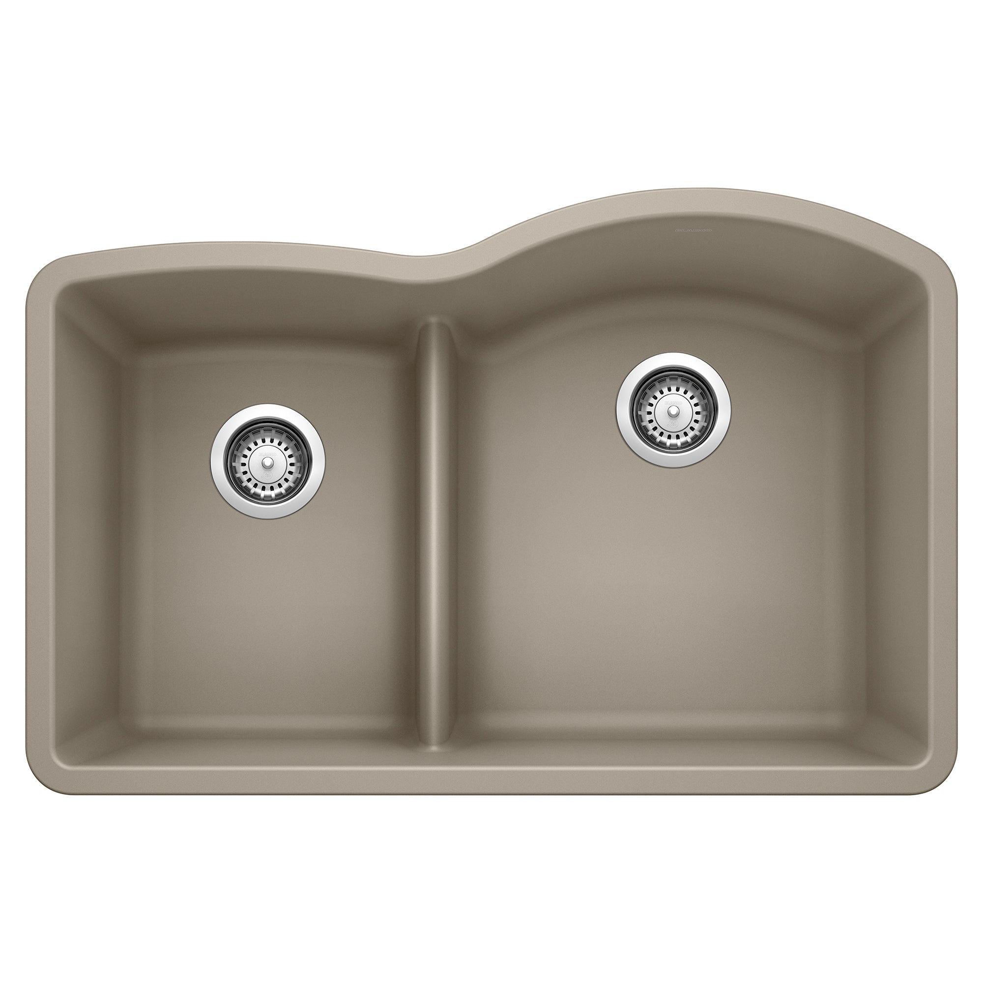 BLANCO 32" Diamond 40/60 Low-Divide Undermount SILGRANIT Kitchen Sink-DirectSinks