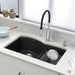 BLANCO 32" Diamond Low Divide 60/40 Double Bowl Undermount SILGRANIT Sink-DirectSinks