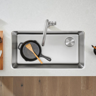 BLANCO Formera 33" Super-Single Undermount Stainless Kitchen Sink-DirectSinks