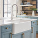 BLANCO Ikon Silgranit 33" Double Bowl 60/40 Farmhouse Sink with Low Divide-DirectSinks