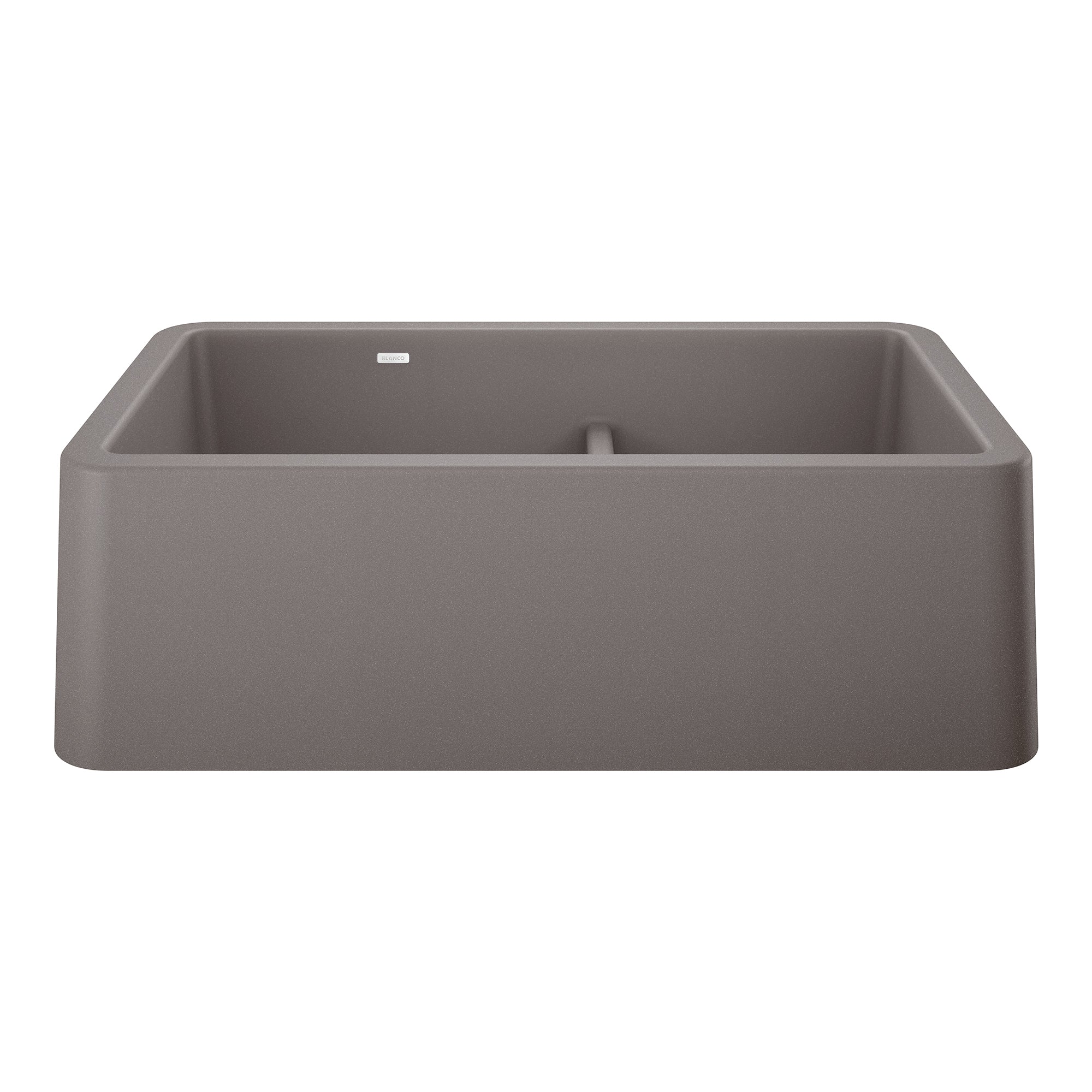 BLANCO Ikon Silgranit 33" Double Bowl 60/40 Farmhouse Sink with Low Divide-DirectSinks