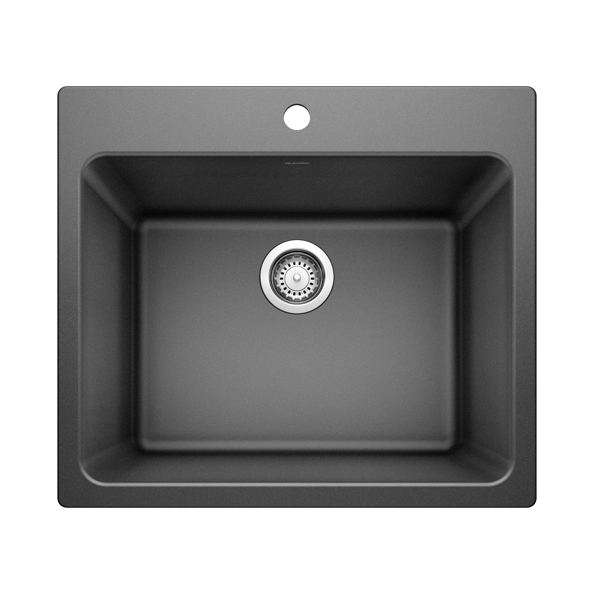 BLANCO Liven 25" x 22" Dual Mount SILGRANIT Laundry Sink in Anthracite