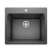 BLANCO Liven 25" x 22" Dual Mount SILGRANIT Laundry Sink in Anthracite