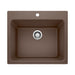 BLANCO Liven 25" x 22" Dual Mount SILGRANIT Laundry Sink in Café