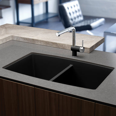 BLANCO Performa 33" SILGRANIT Undermount 50/50 Kitchen Sink-DirectSinks