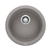 BLANCO Rondo 18" SILGRANIT Dual Mount Round Bar Sink in Metallic Gray