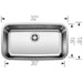 BLANCO Stellar 32" Super Single Bowl Stainless Steel Kitchen Sink-DirectSinks