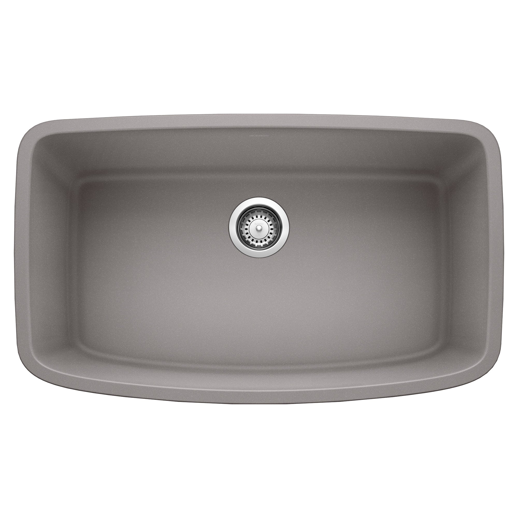 BLANCO Valea 32" SILGRANIT Single Bowl Kitchen Sink in Metallic Gray