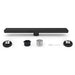 48" Stainless Steel Linear Shower Drain with Tile Insert & Flat Grate in Matte Black-DirectSinks