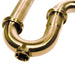 Brushed Satin Brass P-Trap for Bathroom and Utility Drains