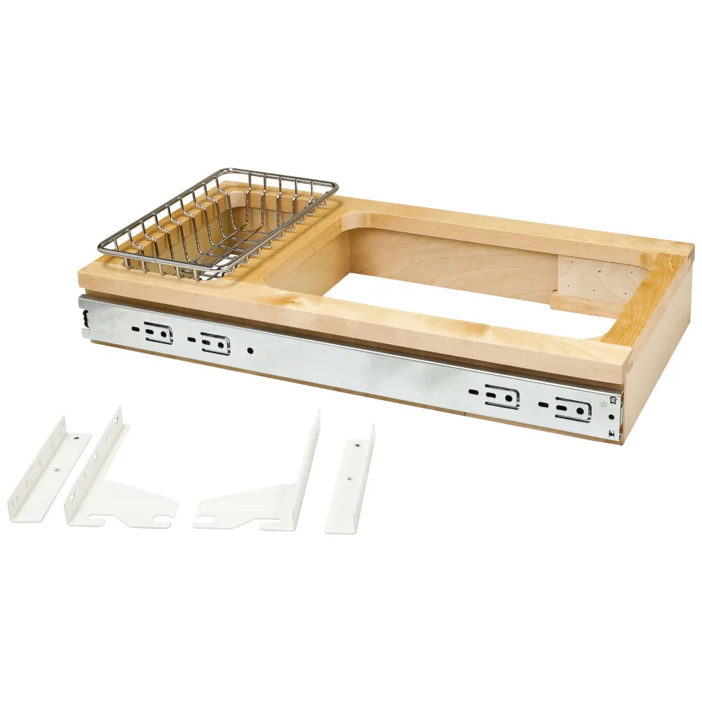Hardware Resources Top Mount Soft-Close Single Trash Can Unit for 18" Cabinets