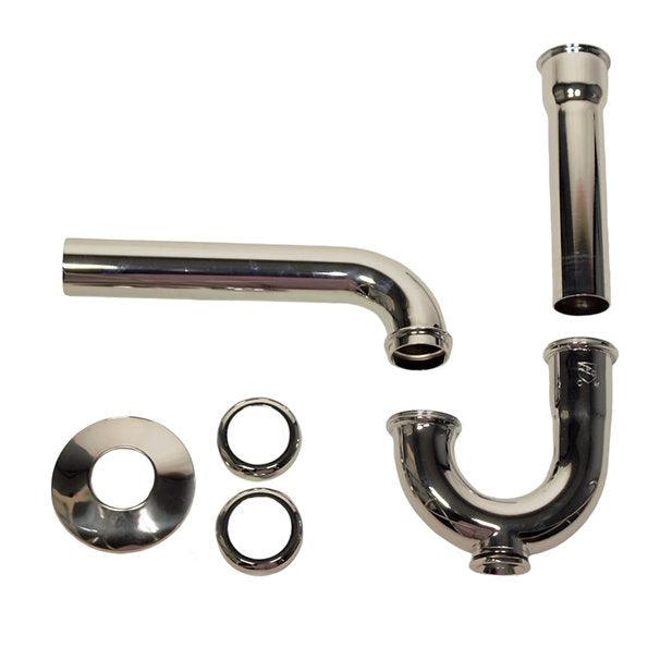 Chrome P-Trap for Bathroom and Utility Drains