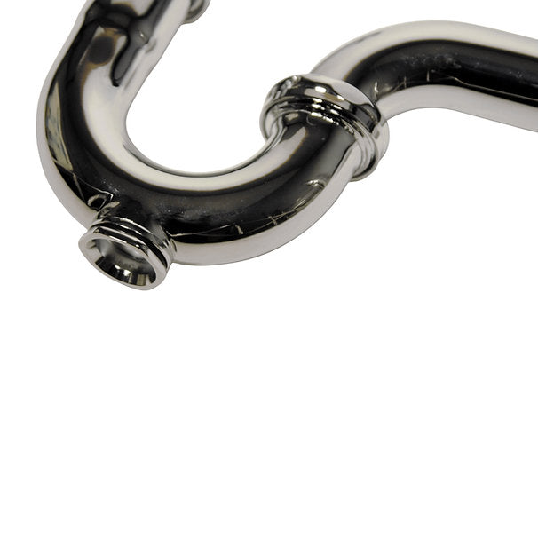 Chrome P-Trap for Bathroom and Utility Drains