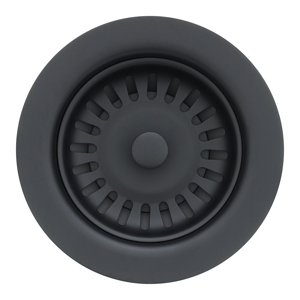 3.5″ Kitchen Basket Strainer Drain in Matte Black