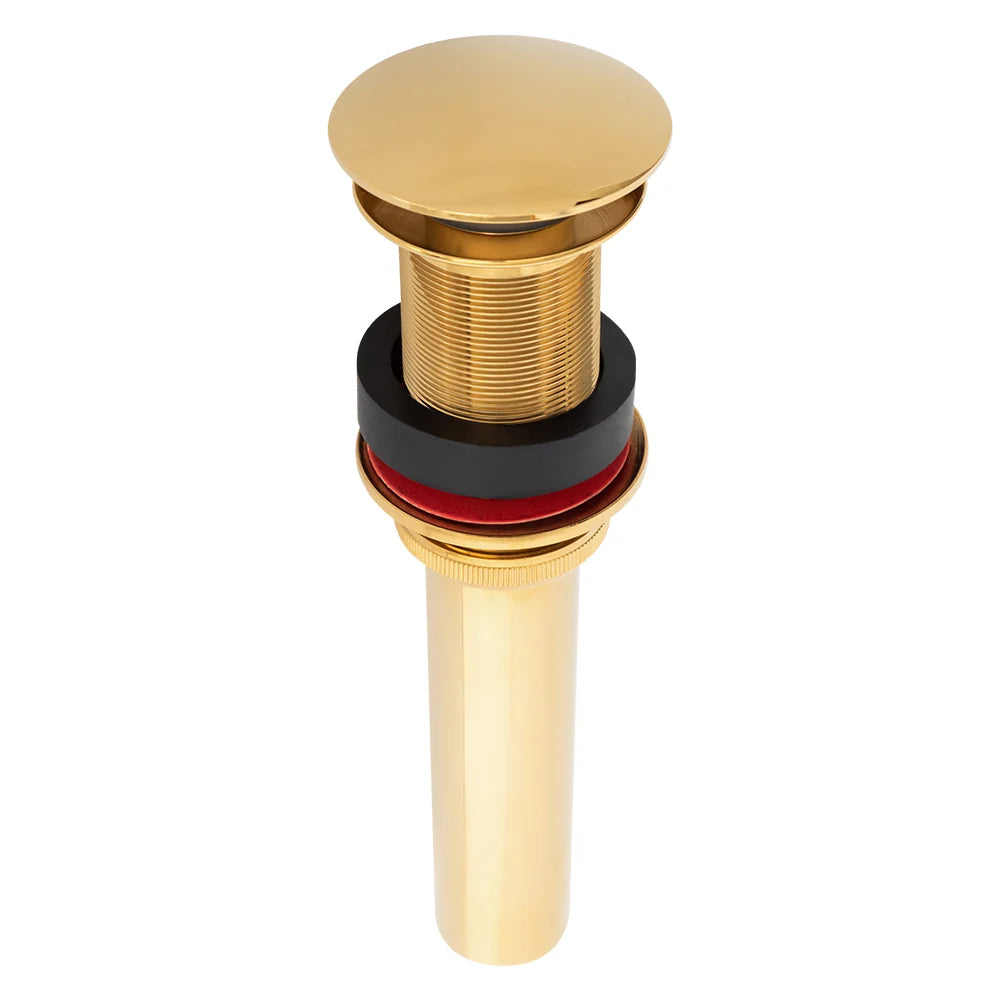 1 1/2" Non-Overflow Pop-up Bathroom Sink Drain in Polished Brass