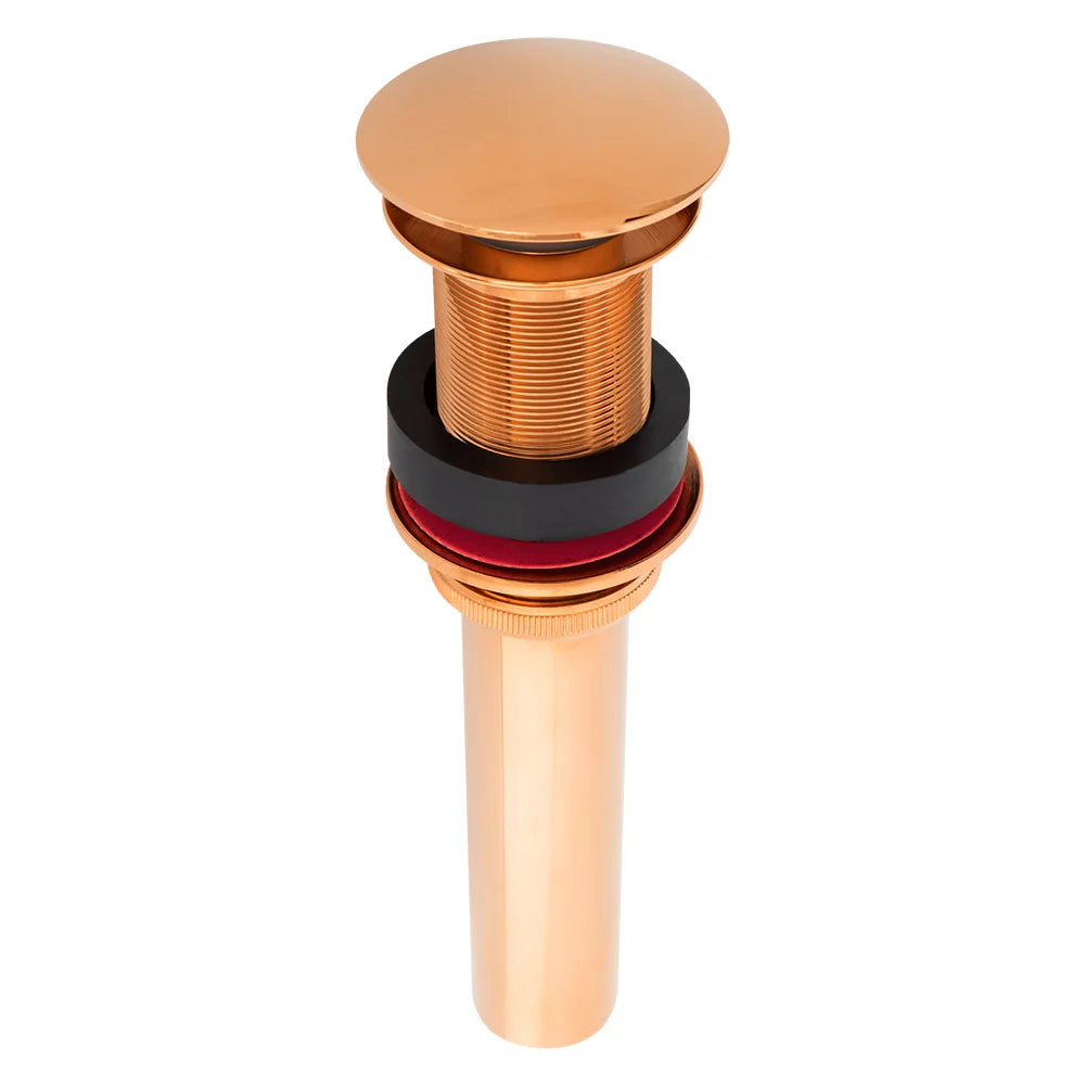 1 1/2" Non-Overflow Pop-up Bathroom Sink Drain in Polished Copper