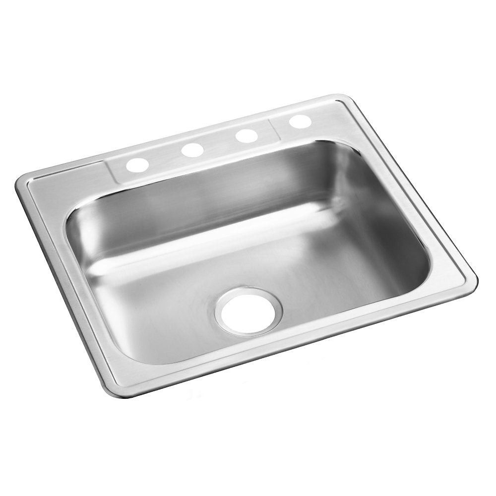 Elkay Dayton Stainless Steel 25" x 22" x 6-9/16", Single Bowl Drop-in Sink