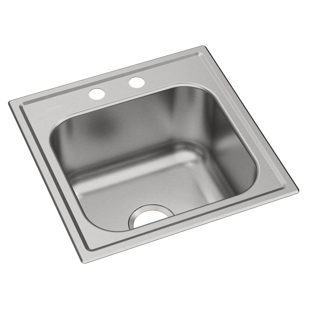 Elkay Dayton Stainless Steel 20" x 20" x 10-1/8" Single Bowl Drop-in Sink