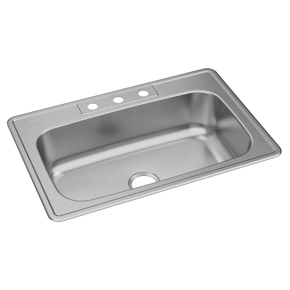 Elkay Dayton Stainless Steel 33" x 22" Single Bowl Drop-in Sink