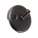 Round Bathtub Overflow Plate with Trip Lever in Oil Rubbed Bronze-DirectSinks