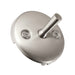 Round Bathtub Overflow Plate with Trip Lever in Brushed Nickel-DirectSinks