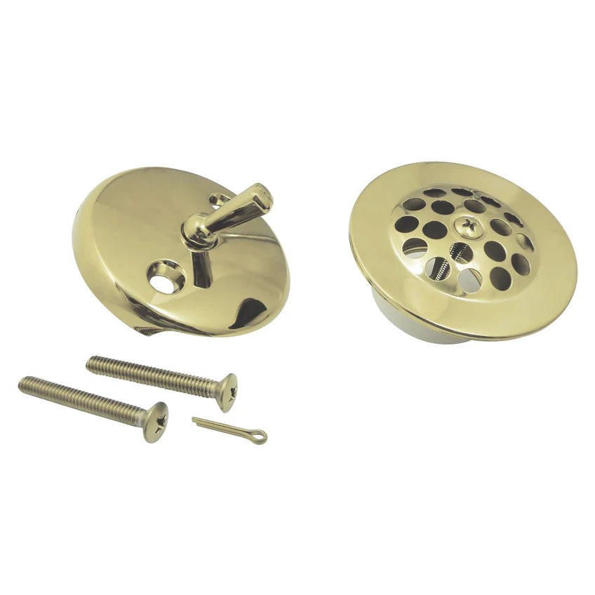 Zinc Alloy Trip Lever Tub Drain Conversion Kit in Polished Brass-DirectSinks